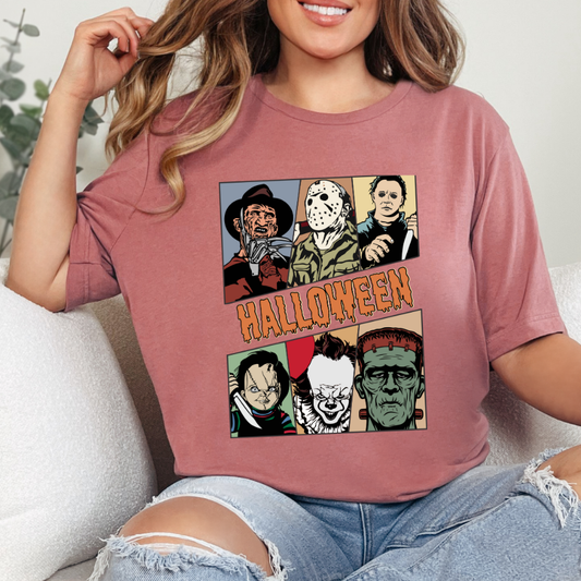 Halloween Faces Dtf Transfer