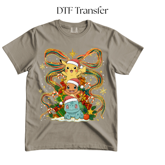 Christmas Poke DTF Transfer