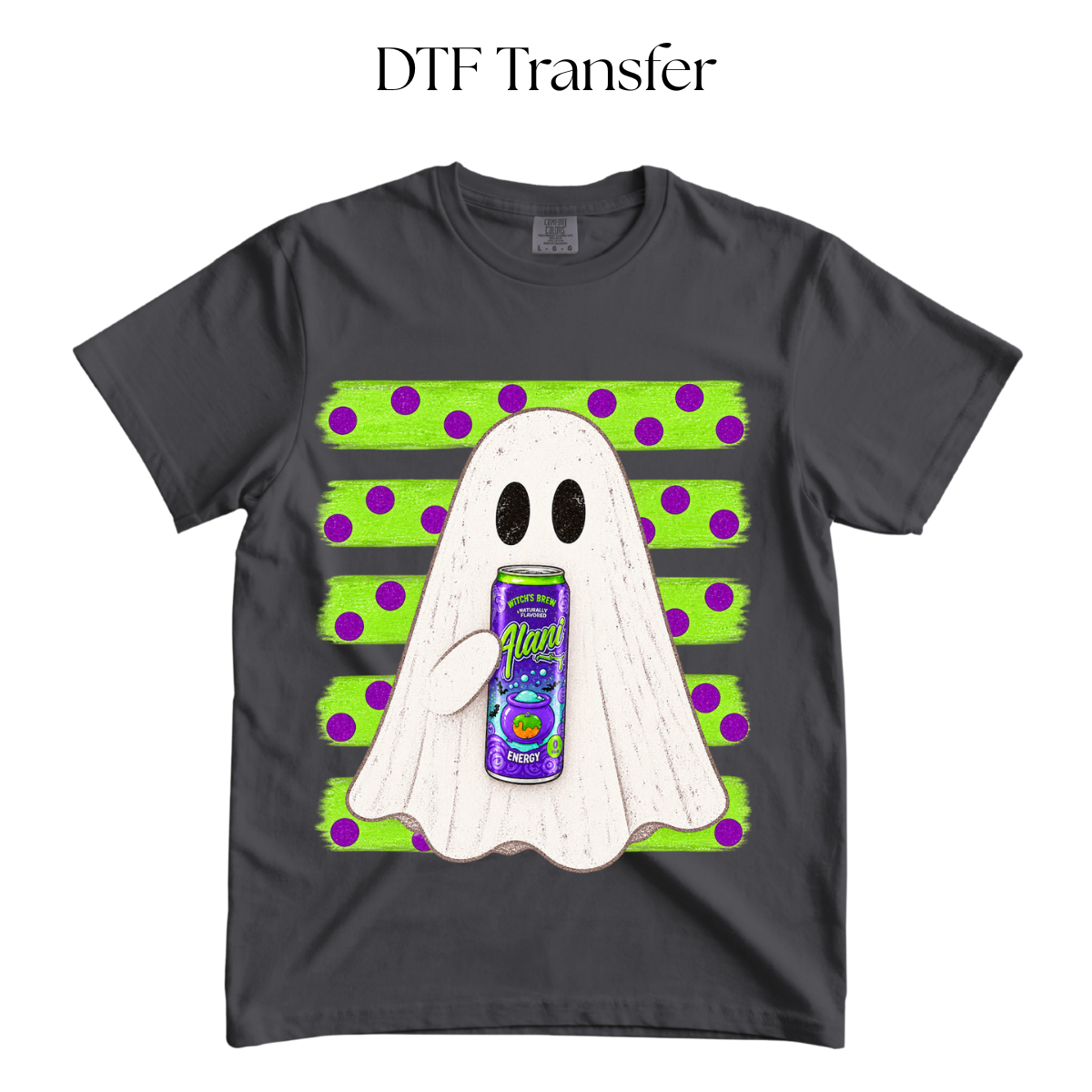 Purple Energy Drink Ghostie DTF Transfer