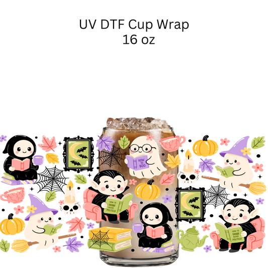 How To Halloween Characters UV DTF Cup Wrap