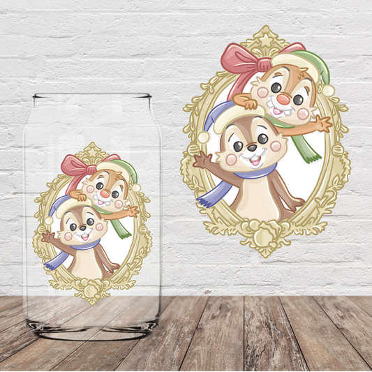 Chipmunks Frame 4" UV DTF (Print to Order)