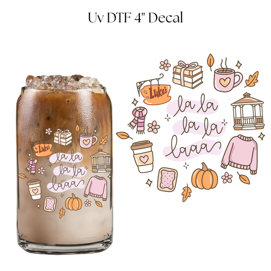 Pink LA LA Season 4” UV DTF Decal