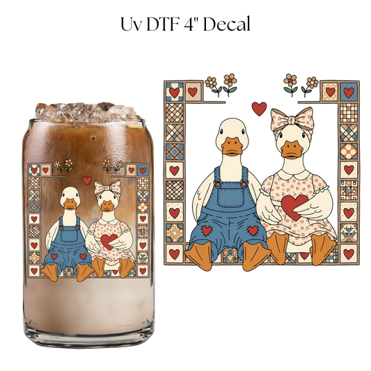 Goose Couple 4” UV DTF Decal
