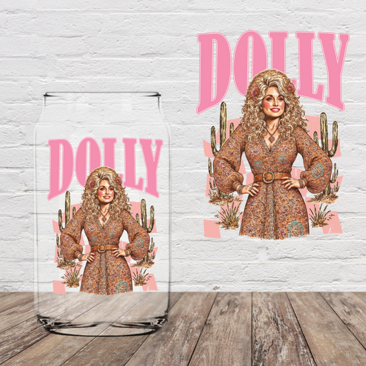 Dolly Pink Letters 4" UV DTF