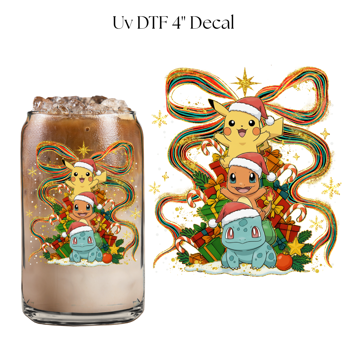 Christmas Poke 4” UV DTF Decal