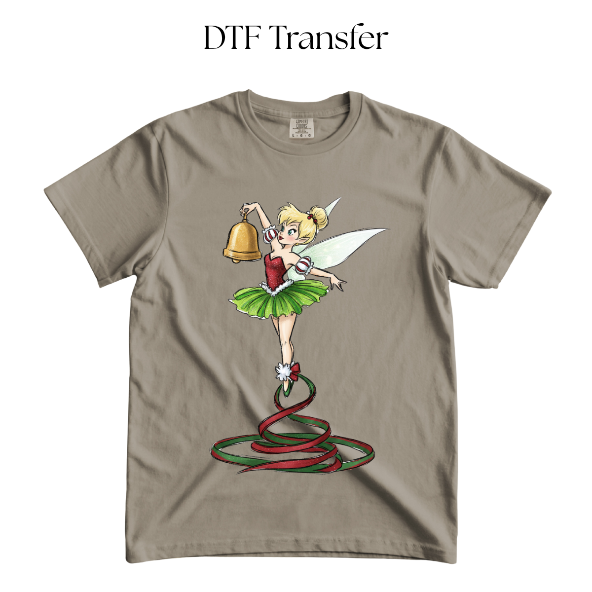 Christmas Bell Fairy DTF Transfer