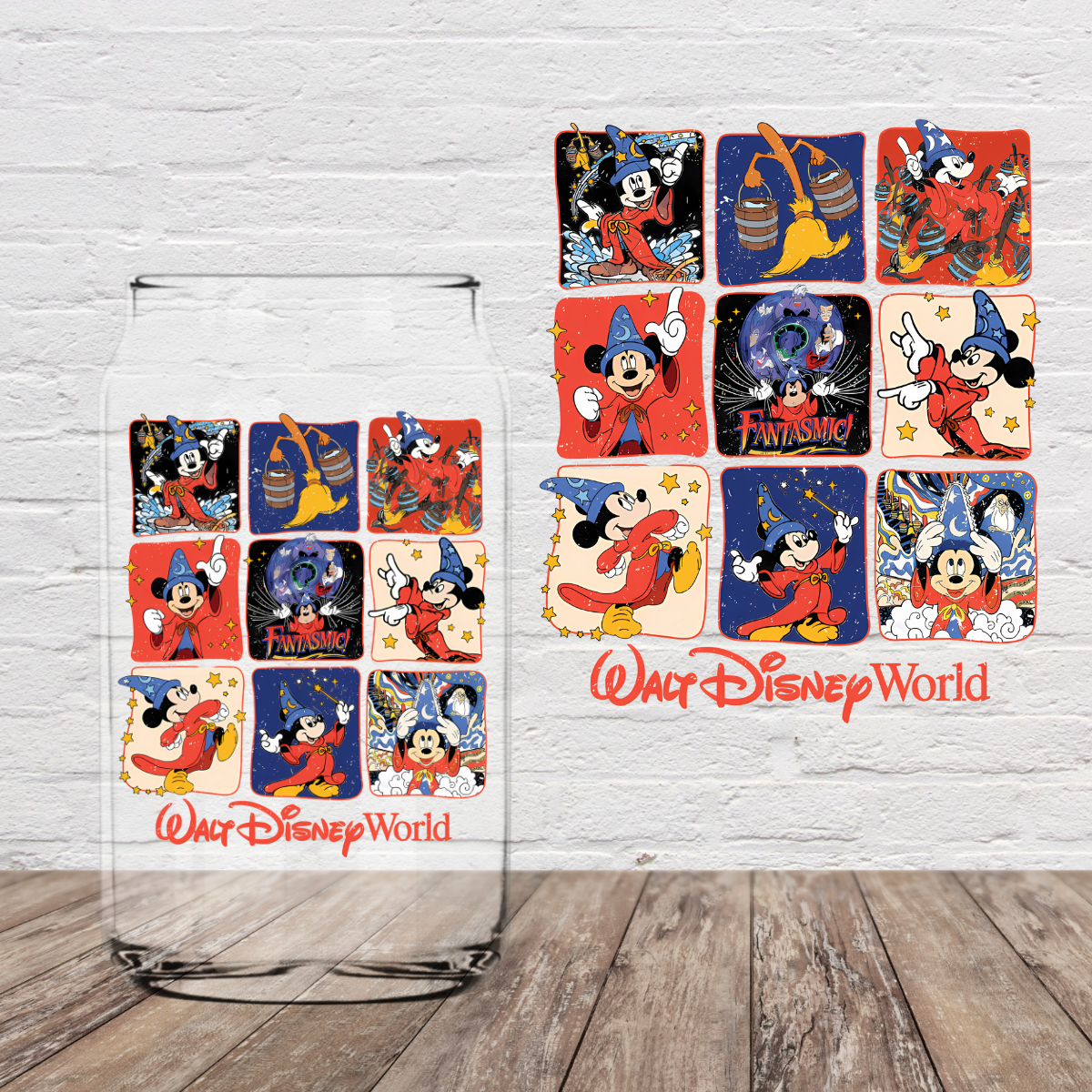 Wizard Mouse Squares 4" UV DTF