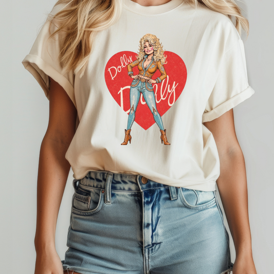 Dolly Heart DTF TRANSFER
