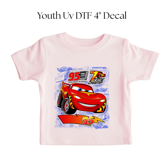 Red Car Time Champ YOUTH DTF Transfer