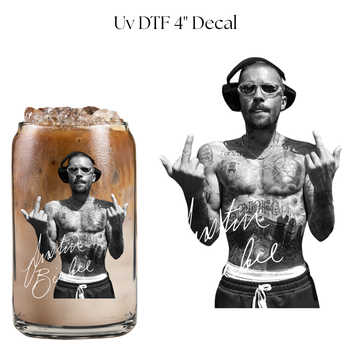 JB Fingers 4” UV DTF Cup Decal