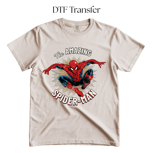 Amazing Spider DTF Transfer