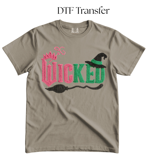 Wick Faux Yarn DTF Transfer