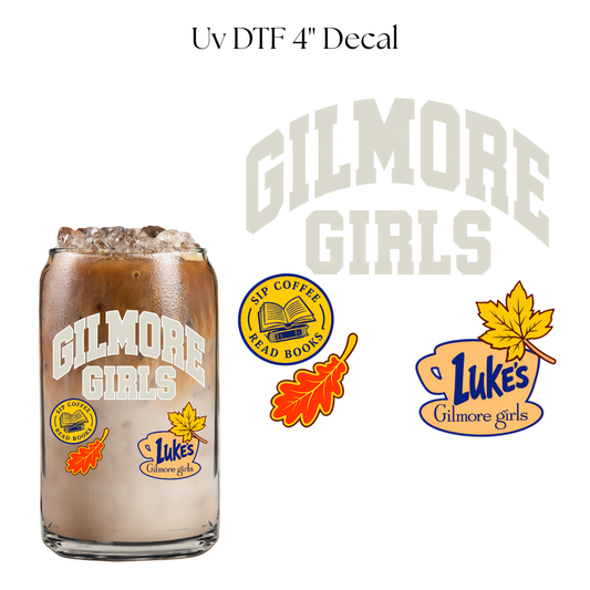 Sip Coffee Read Books 4” UV DTF Cup Decal