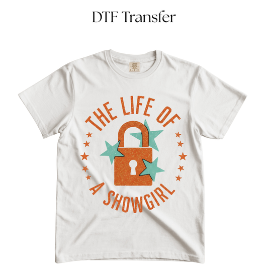Showgirl Lock DTF Transfer