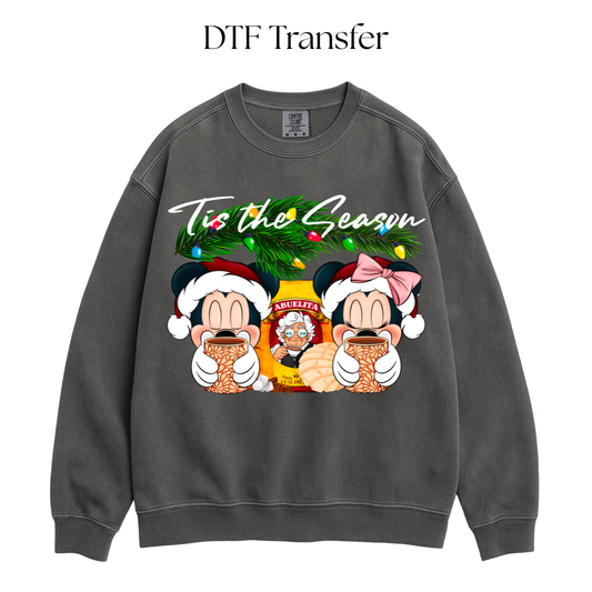 Tis The Season Mouse Chocolatito DTF Transfer
