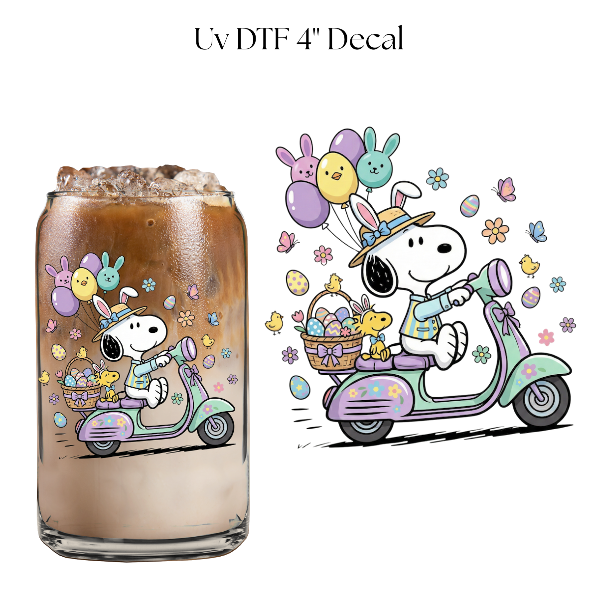 Snoop Easter Scooter 4” UV DTF Decal