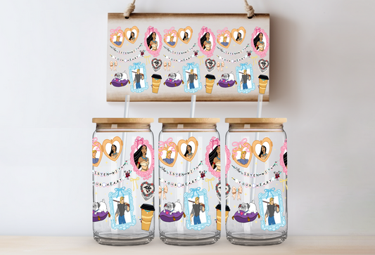 Listen With Your Heart Frames UV DTF Wrap DOUBLE SIDED