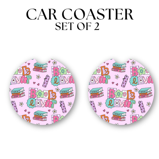 Book Lover Coasters DTF Transfer