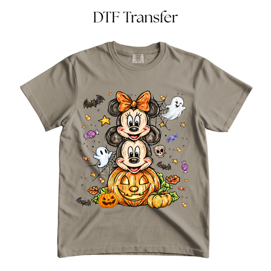 Stacked Halloween Mouse DTF Transfer