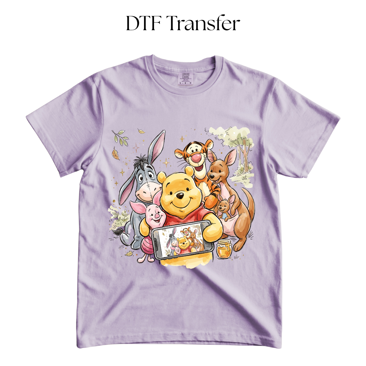 Bear and Friends Selfie DTF Transfer