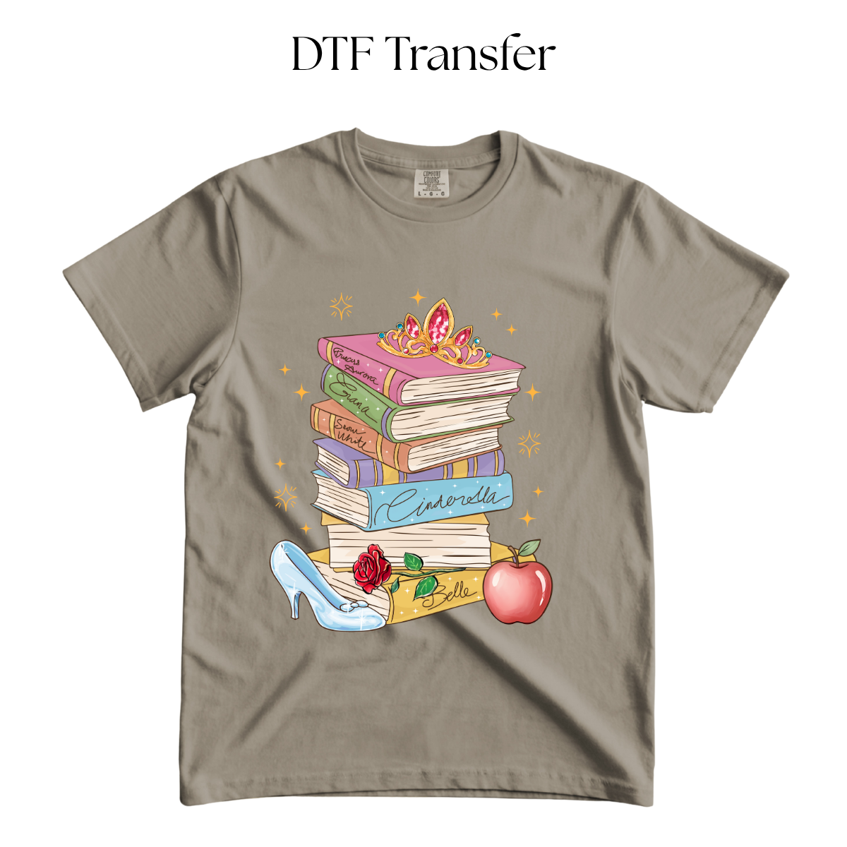 Princess Books DTF Transfer