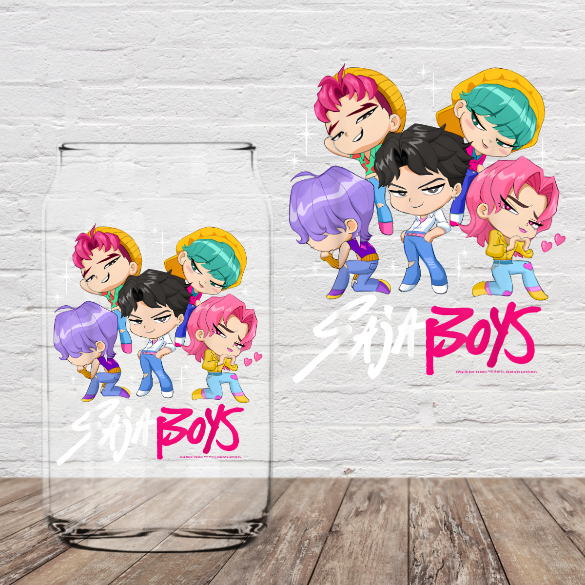 Mini S Boys 4" UV DTF