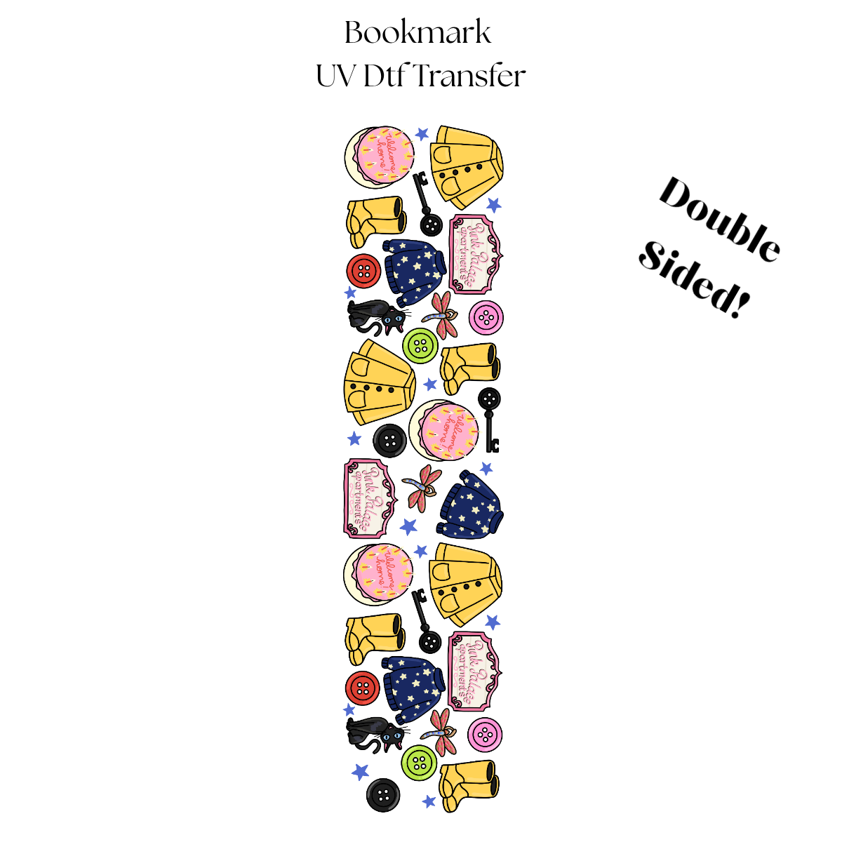 Pink Palace Things UV DTF Bookmark Transfer