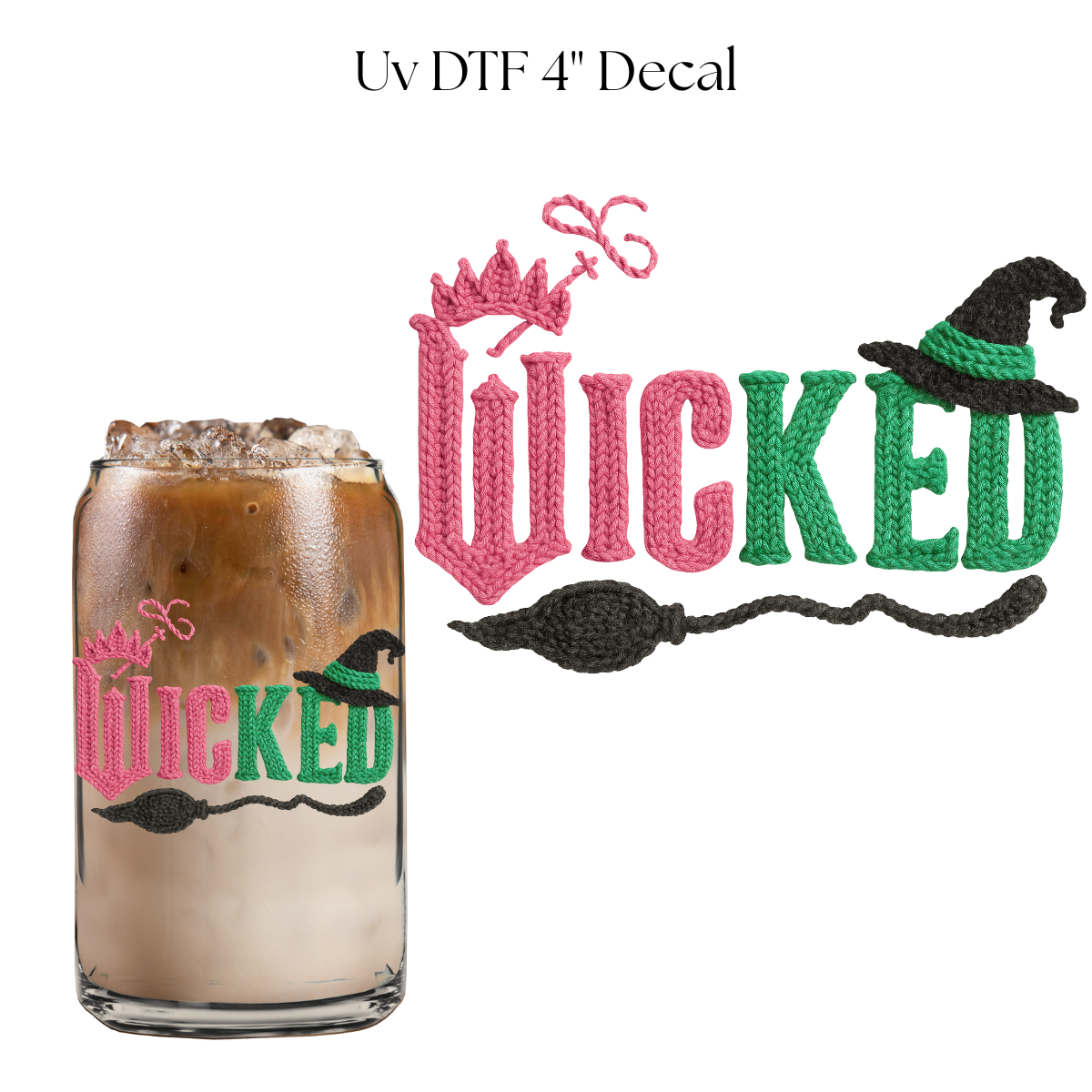 Wick Faux Yarn 4” UV DTF Decal