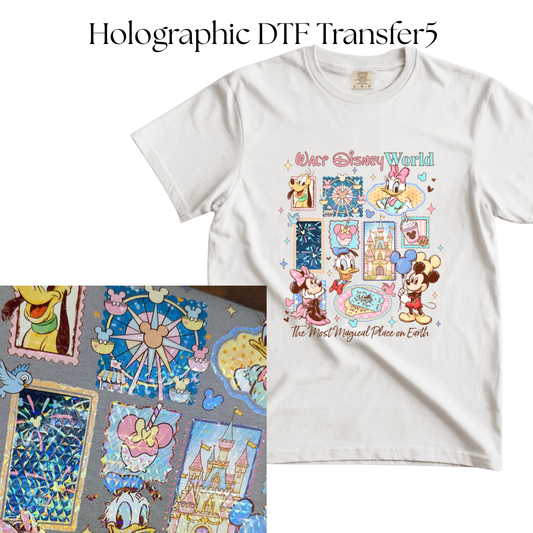 HOLOGRAPHIC WD World DTF Transfer