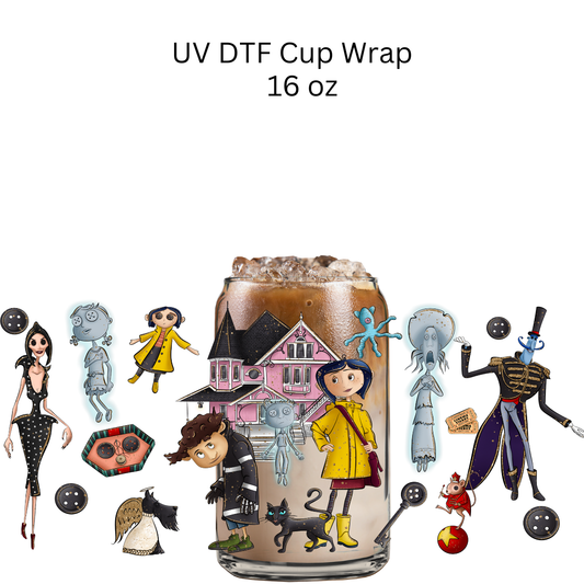 Cora Characters UV DTF Cup Wrap