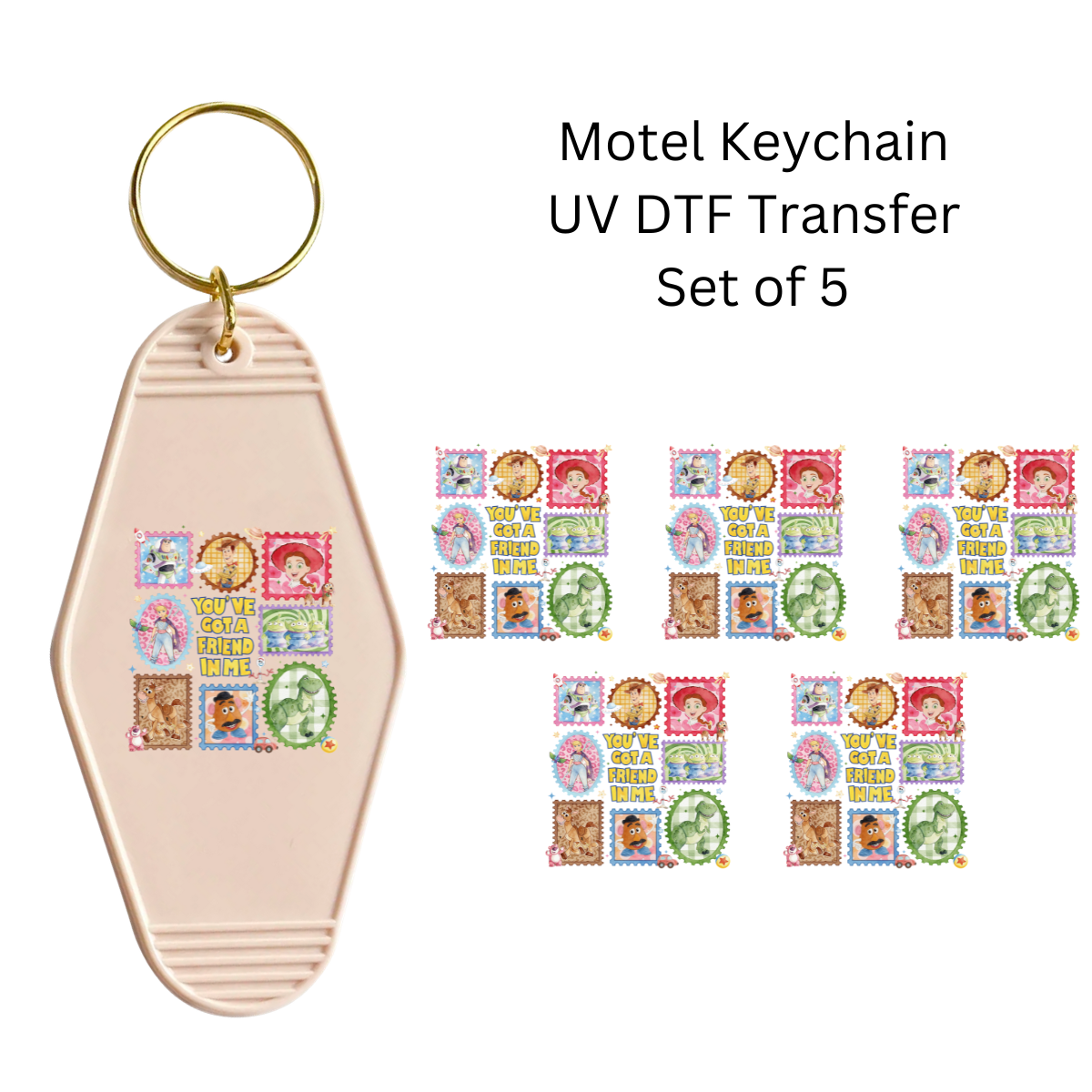Friend in Me Frames Set of 5 Keychain Transfers