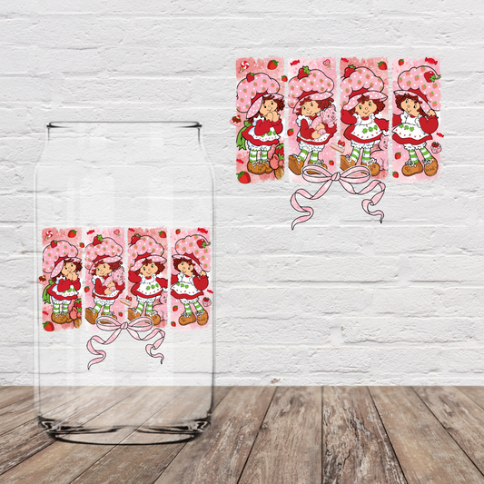 Strawberry Girl 4" UV DTF