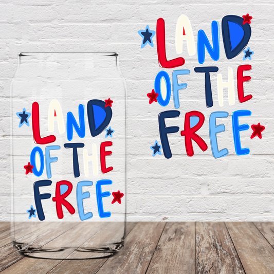 Land of the Free 4" UV DTF (Print to Order)