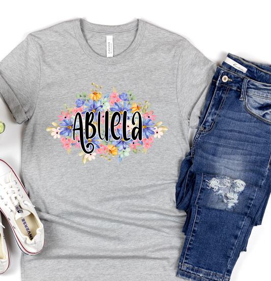 Abuela Floral DTF TRANSFER