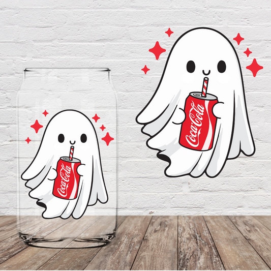 Soda Ghostie 4" UV DTF (Print to Order)