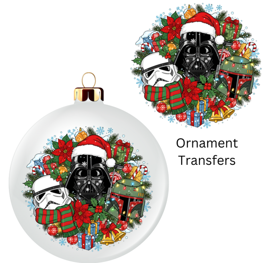 Christmas Wars Ornament Transfer UV DTF