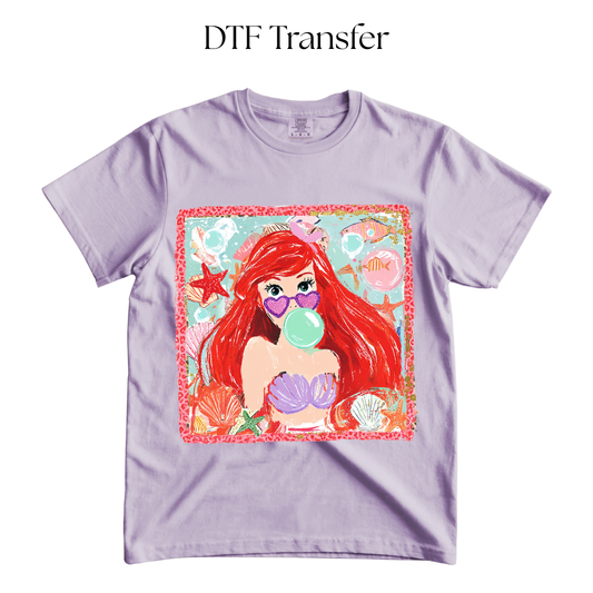Mermaid Bubblegum DTF Transfer