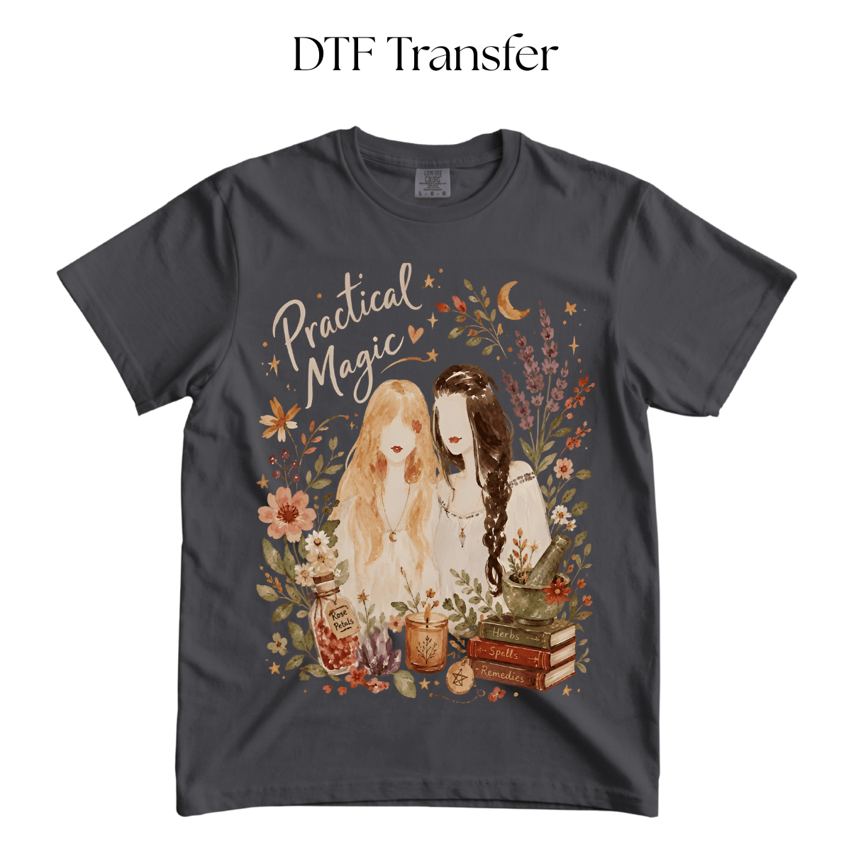 Practical Witch Sisters DTF Transfer
