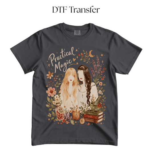 Practical Witch Sisters DTF Transfer