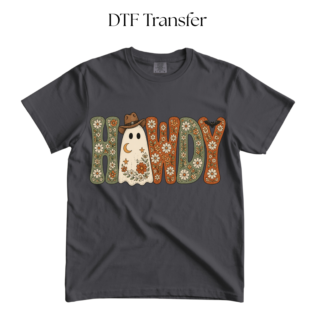 Ghost Howdy DTF Transfer