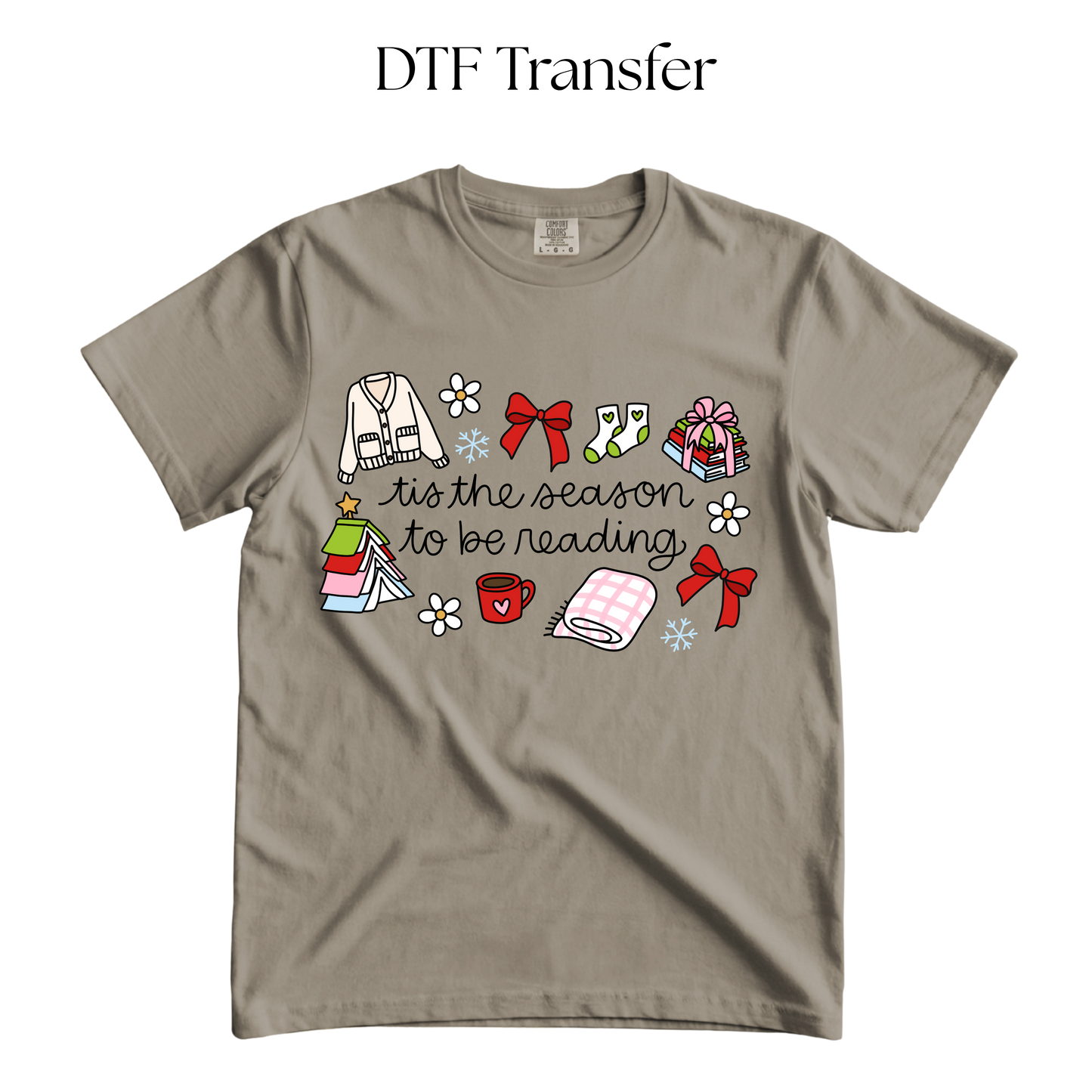 Tis The Season to Be Reading DTF Transfer