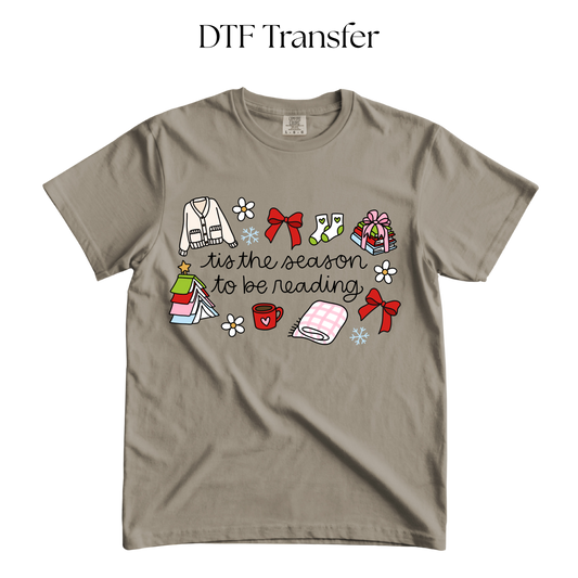 Tis The Season to Be Reading DTF Transfer