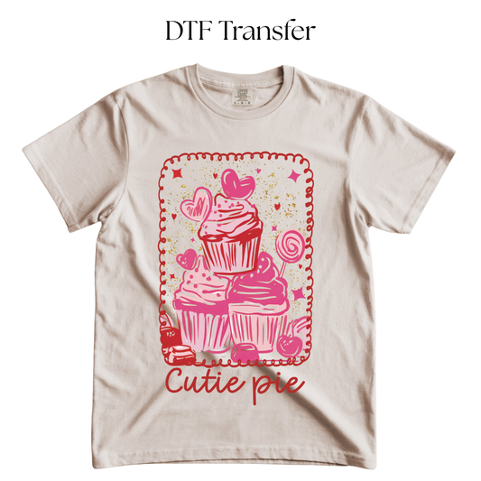Cutie Pie Cupcake DTF Transfer