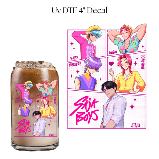 S Boys Names 4” UV DTF Decal