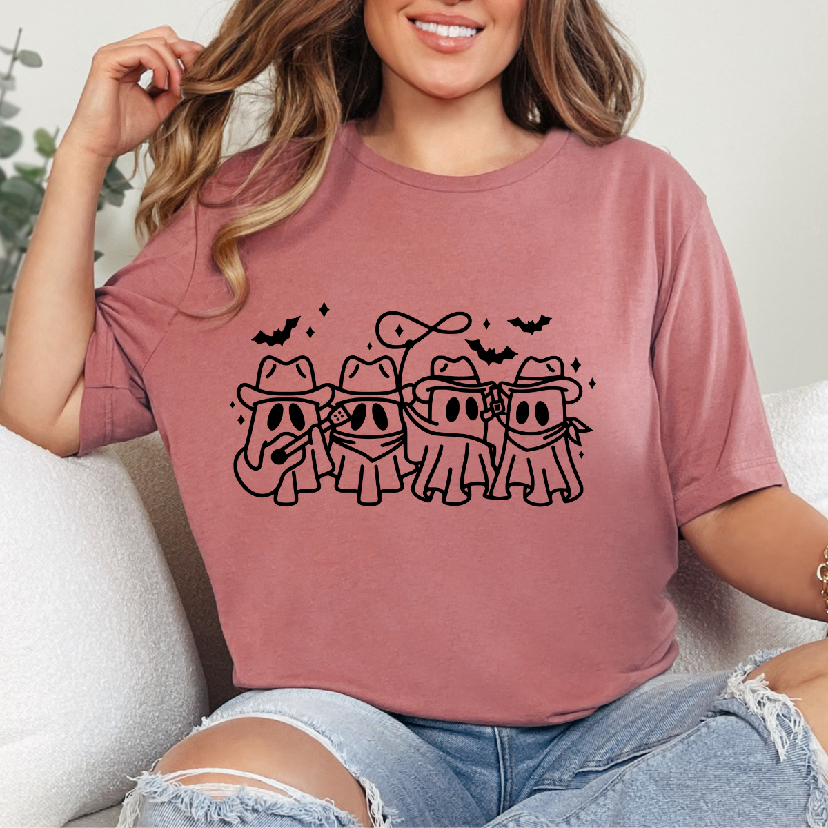Western Ghosties Single Color DTF Transfer