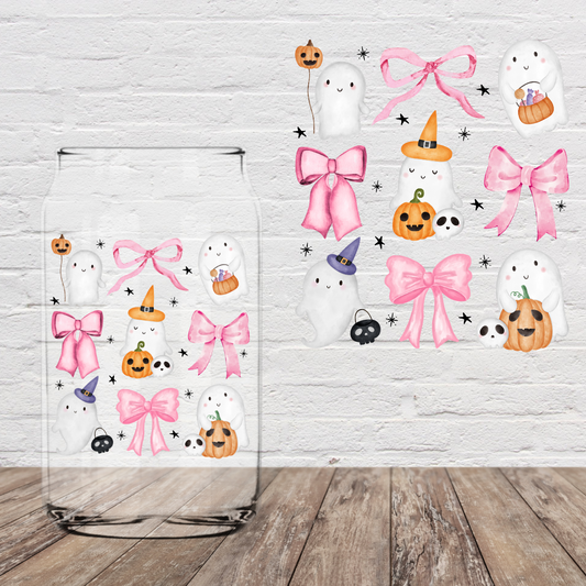 Ghosties and Bows 4" UV DTF