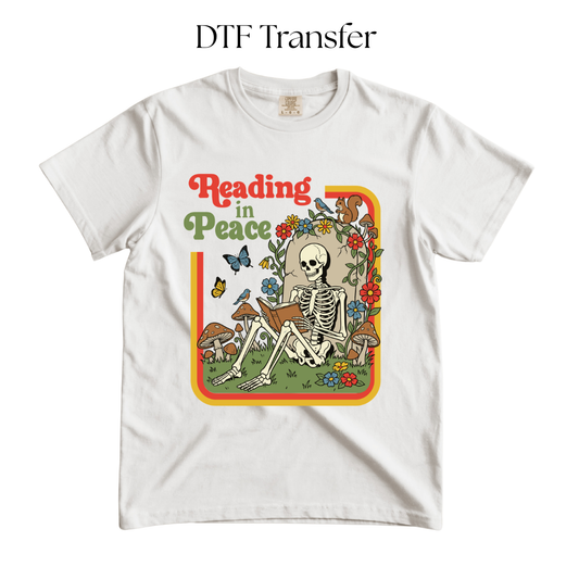 Reading in Peace DTF Transfer