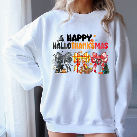 Happy Hallothanksmas DTF Transfer