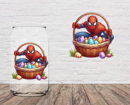 Spidey In Basket 4" UV DTF