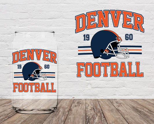 Denver Football 4" UV DTF